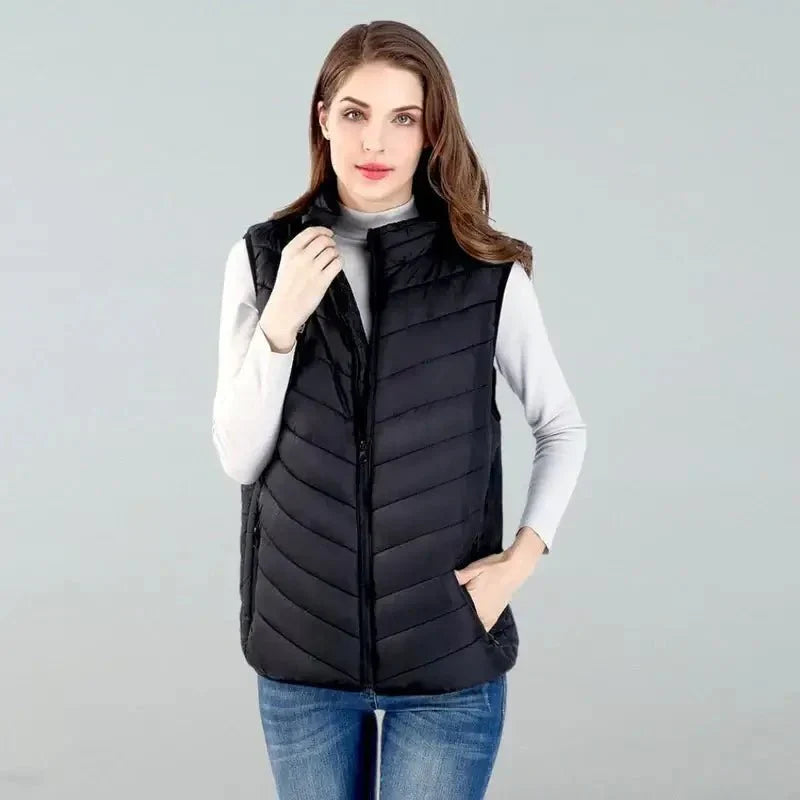 Skanto | Termisk oppvarmet vest | Isolert, designet for fotturer, reise og hverdagsbruk | Damers og herrers oppvarmet vest
