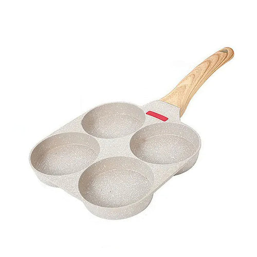 Tykk Omelett Stekepanne med Lokket Nonstick 4 Kopper Pannekakepanne | Skanto