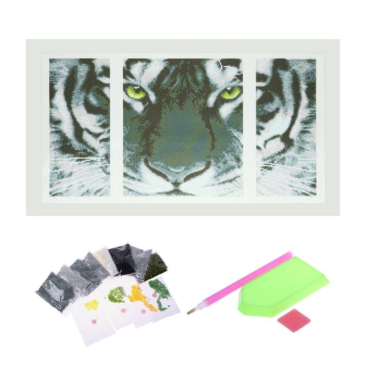 Black and White Tiger - GemPaint Kit | Skanto