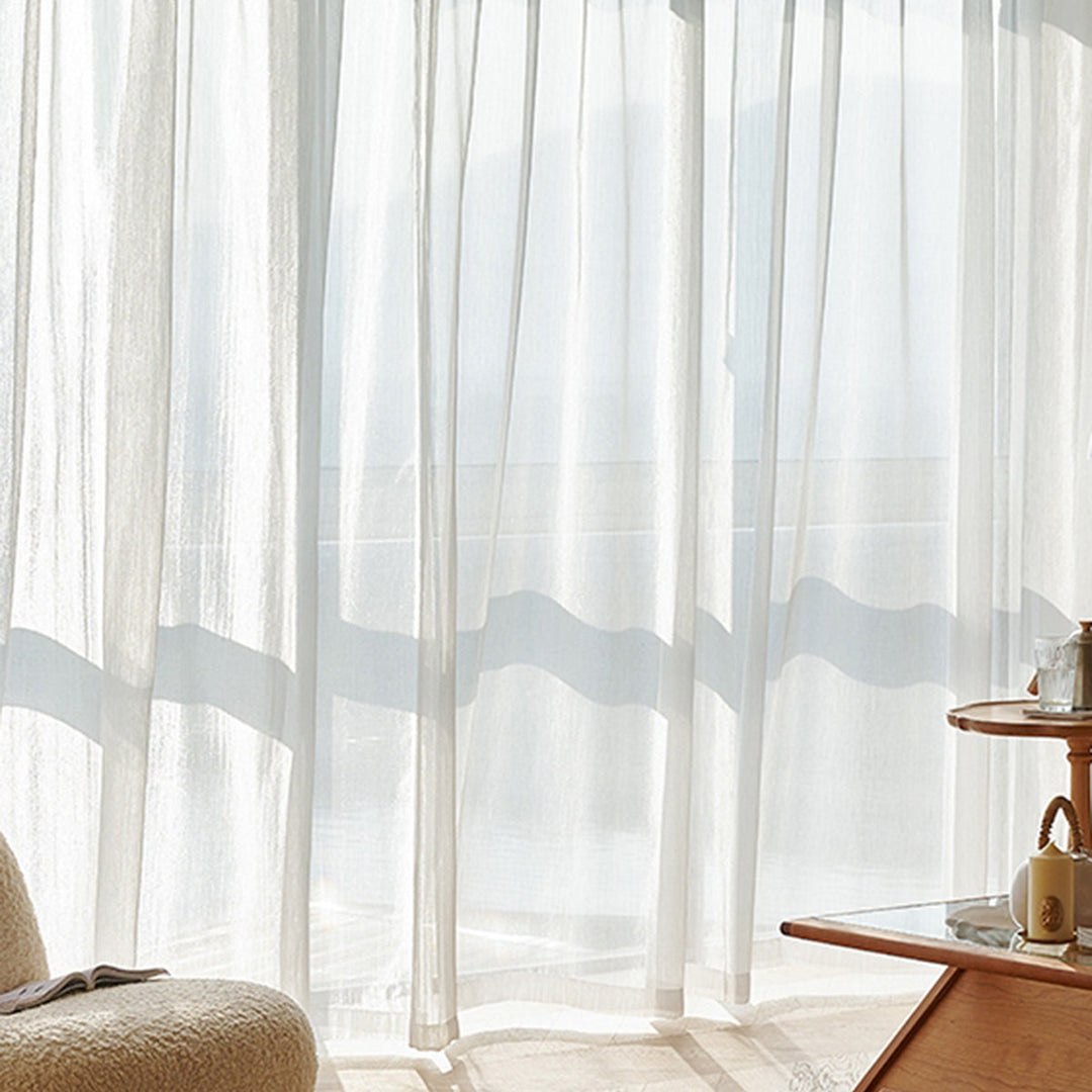 Transparente Linse Gardiner, Lyse og Moderne for Stue | Skanto