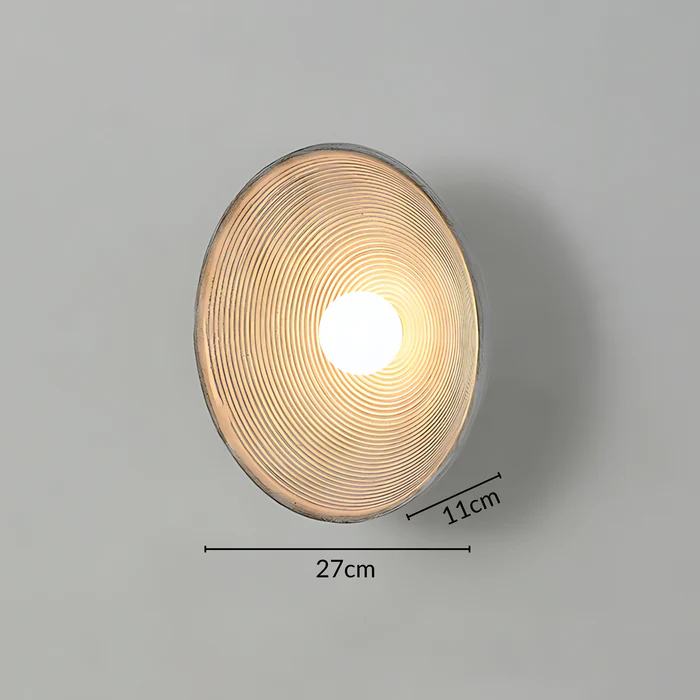 Skanto | Japansk Vintage Ridge Vegglampe – Elegant Zen-inspirert LED Vegglampe for Stue, Soverom & Gangarealer
