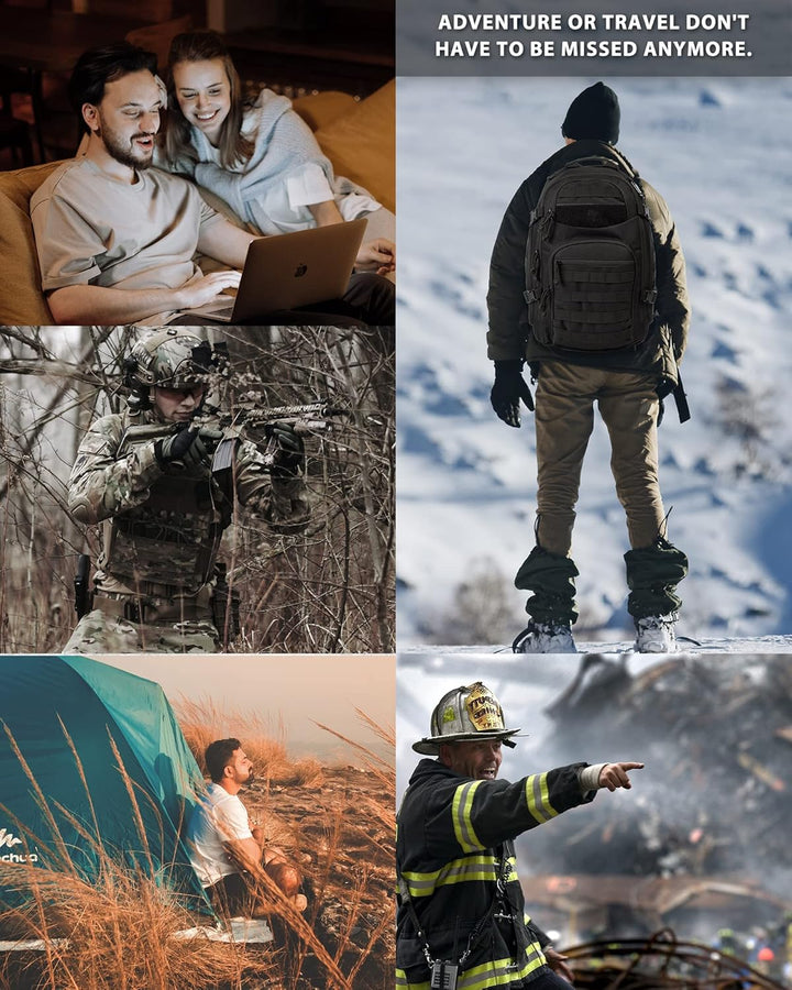 35L Utendørs Taktisk Ryggsekk med Molle System og Laptop Oppbevaring | Skanto