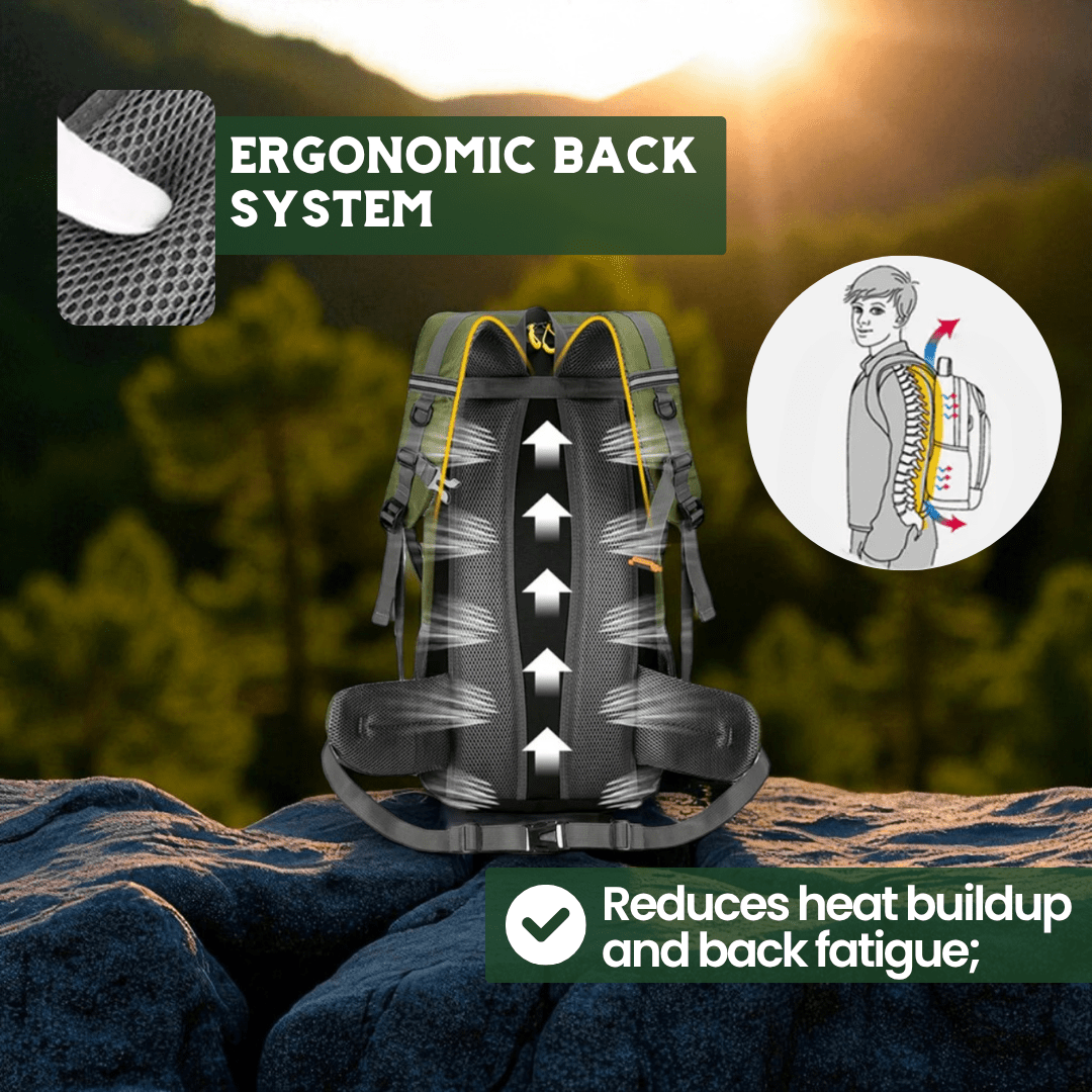 Skanto | TRAILPRO 50L – Tursekk med pustende rygg og smart lagring