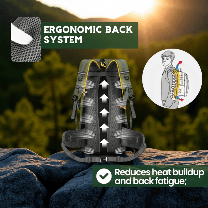 Skanto | TRAILPRO 50L – Tursekk med pustende rygg og smart lagring