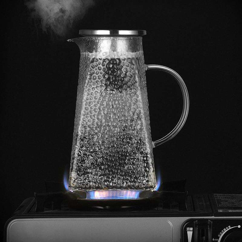 Transparent Glass Tea Kettle With Filter | Skanto