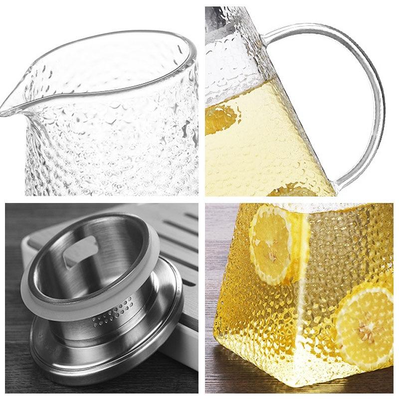 Transparent Glass Tea Kettle With Filter | Skanto