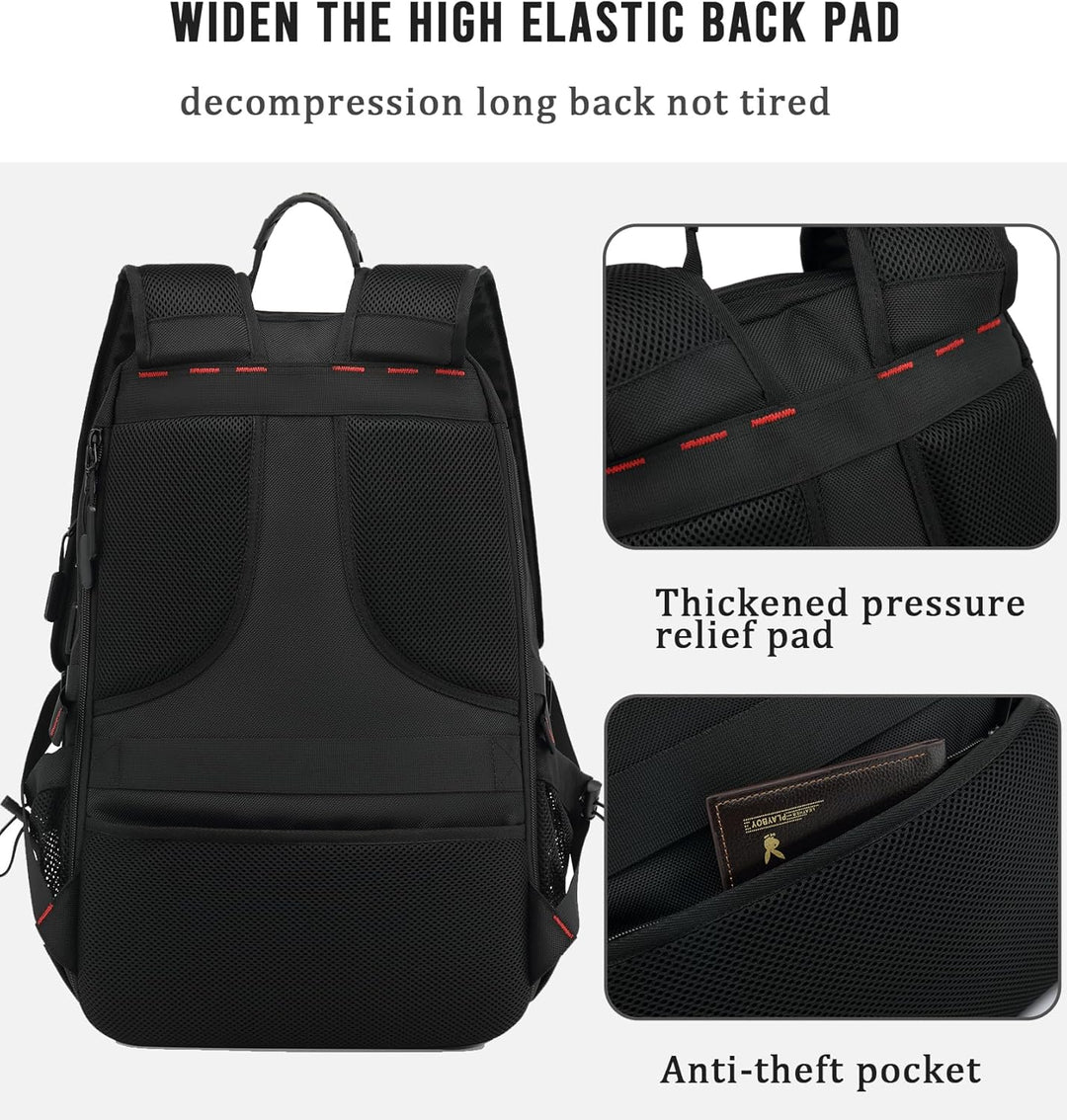 60L Vanntett Reisedatamaskinryggsekk med USB-port og Skoforening | Skanto