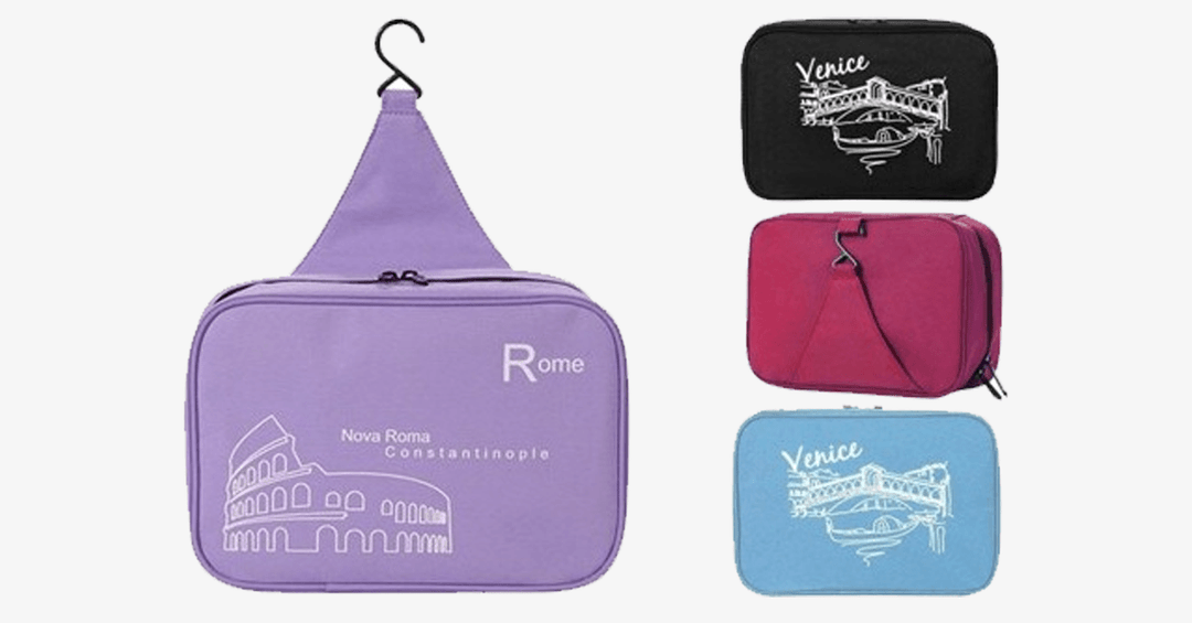 Skanto | Kosmetikkpose Toalettsaker - Reisesekk Vanntett Kompakt Hengende Personlig Pleie Hygiene Bag