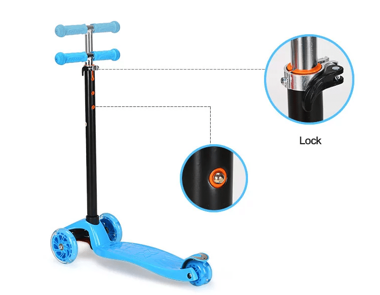 Roller 3 hjul med LED-lys (Blå eller Rosa) | Skanto