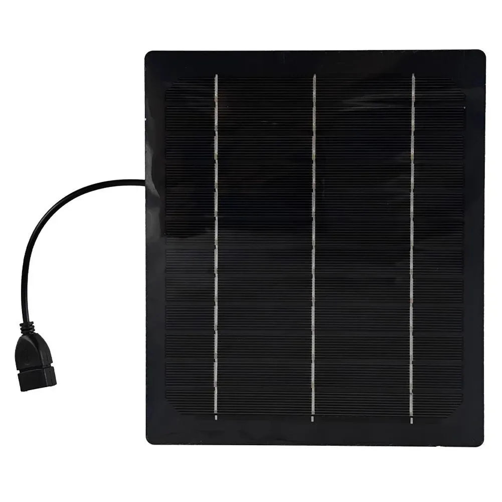 Solcelldrevet campingvifte med USB - Bærbar solvifte for utendørs camping, fotturer, fiske, reise | Skanto