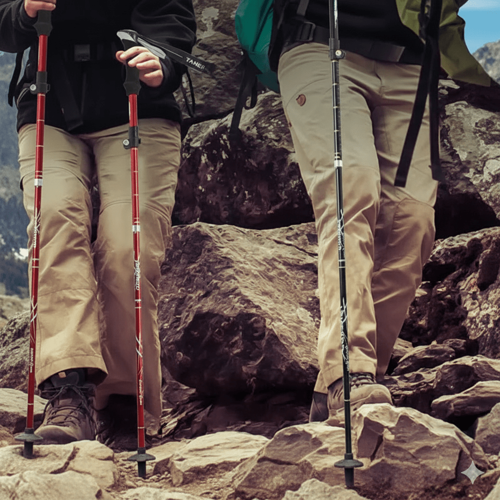 Skanto | TREKLIGHT POLER – Ultralette sammenleggbare turstenger for fotturer og camping