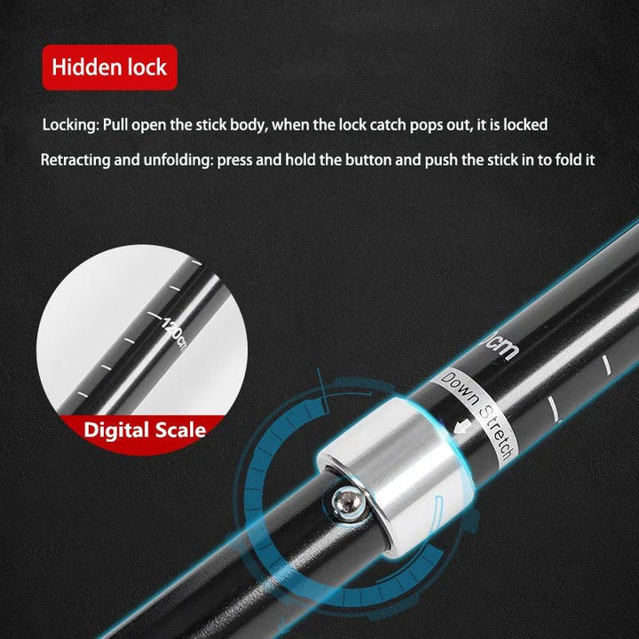 Skanto | TREKLIGHT POLER – Ultralette sammenleggbare turstenger for fotturer og camping