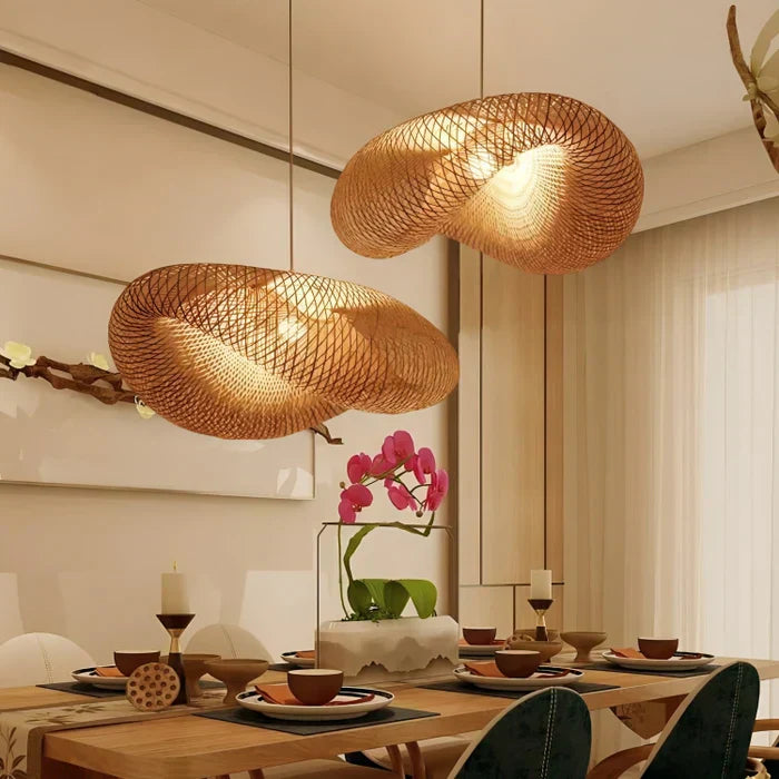 Frendorf | Trendy Rattan Pendellampe - NaturGlow