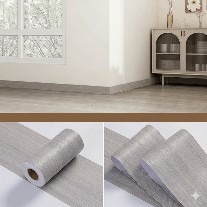 Skanto | CasaForm Premium Skirting Trim | Holdbare PVC trefiberveggbase klistremerker for moderne dekorasjon