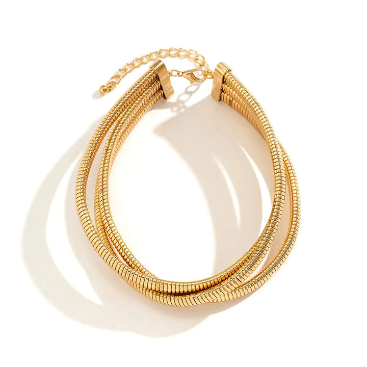 Skanto | Trippel Lag Stable Chunky Choker Halskjede