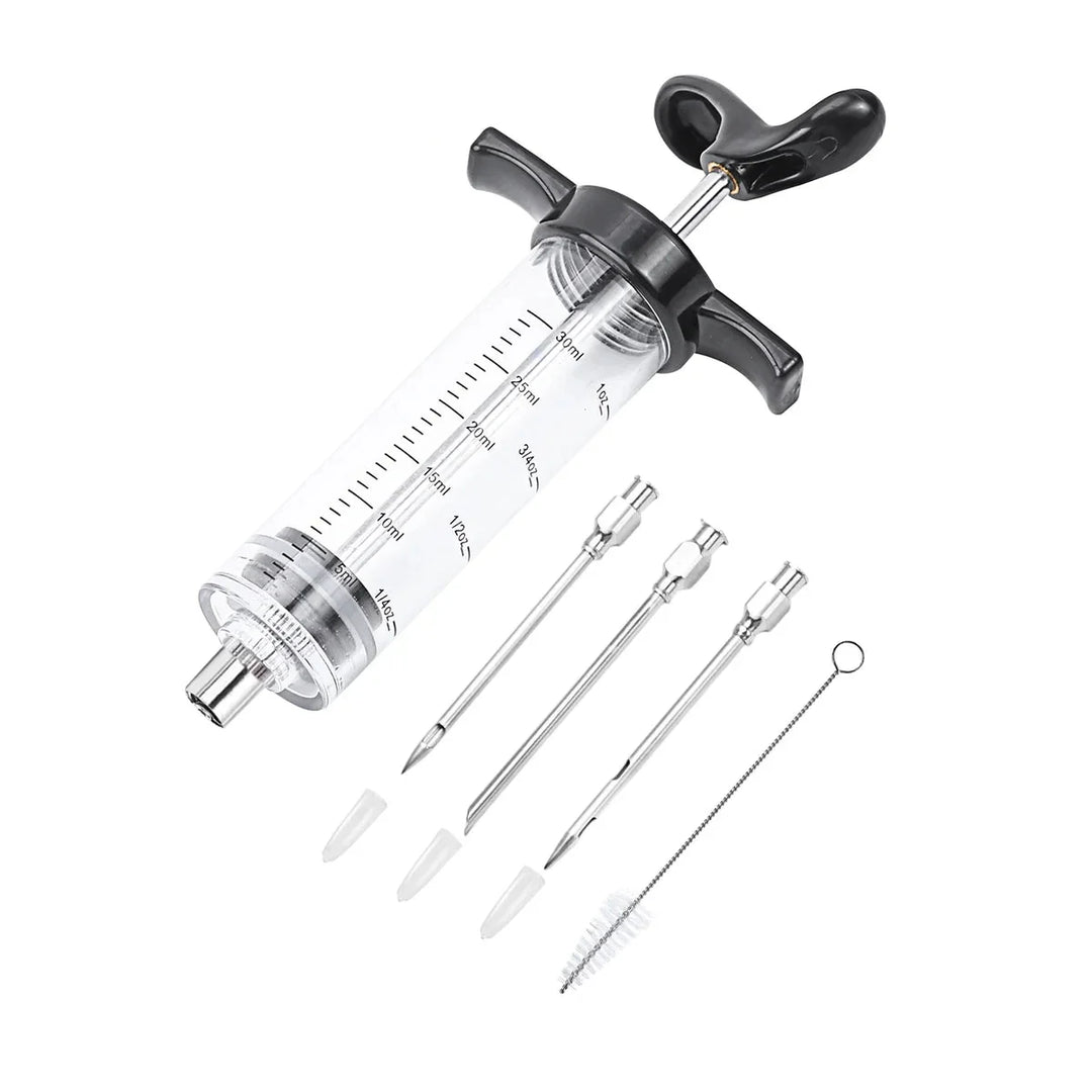 Turkey Meat Injector Sprøyte med 3 Marinade Sprøyte Needles | Skanto