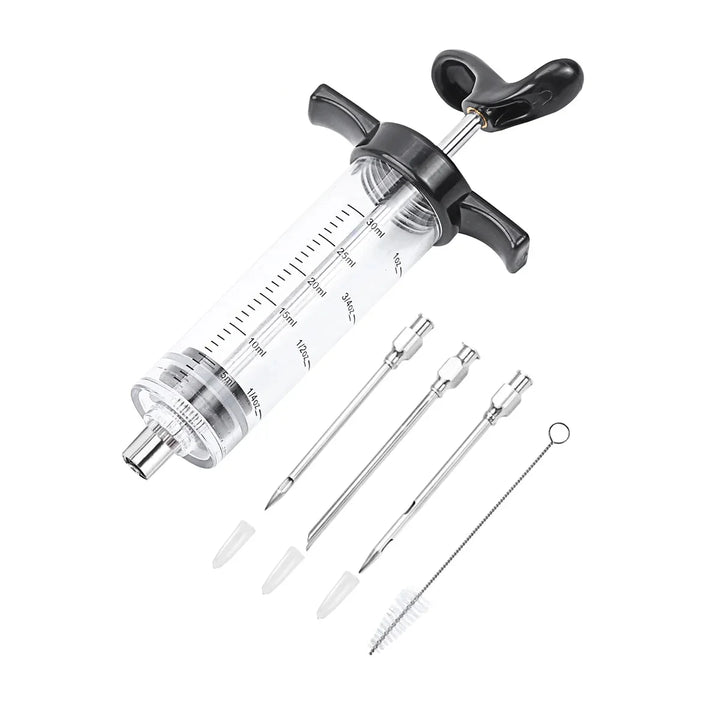 Turkey Meat Injector Sprøyte med 3 Marinade Sprøyte Needles | Skanto
