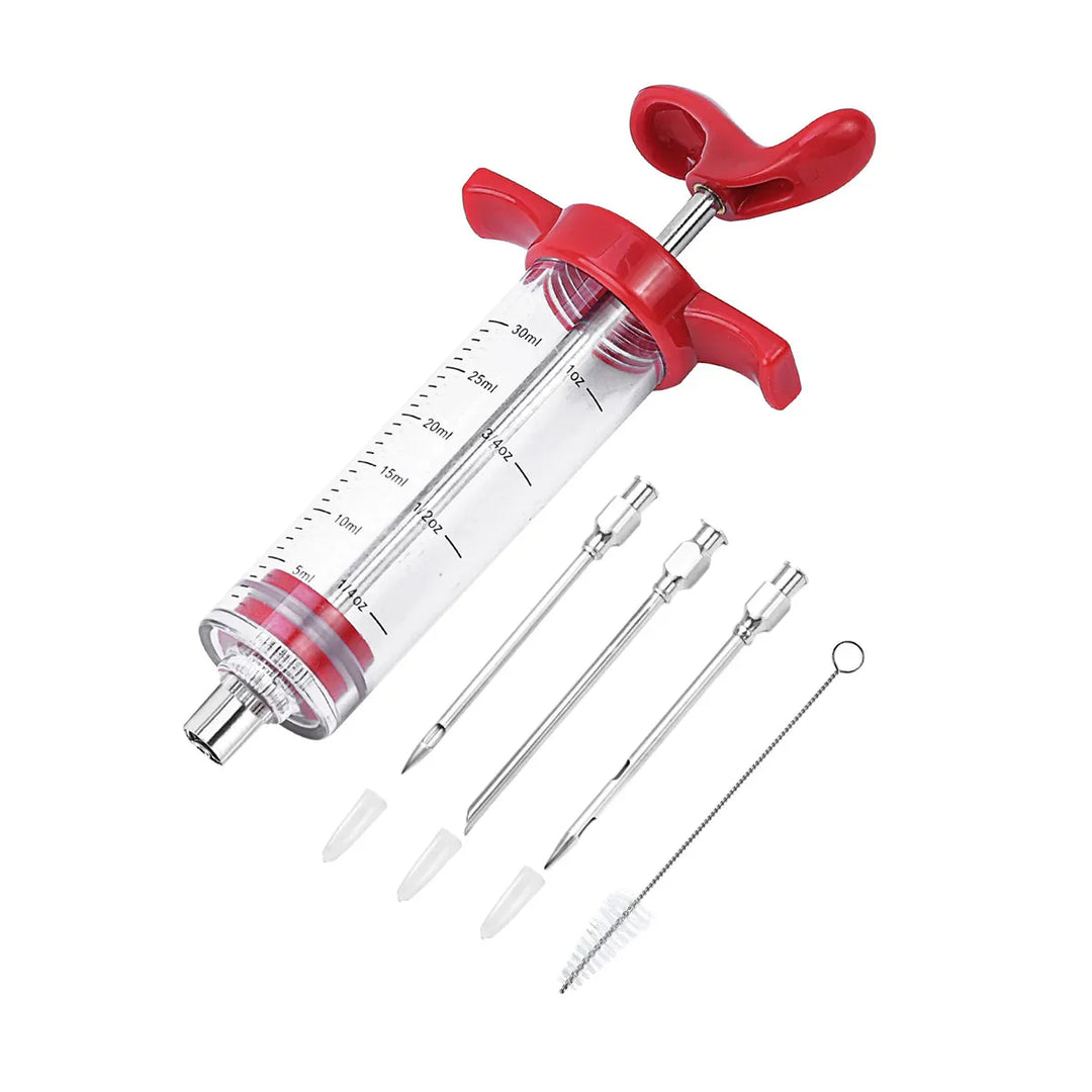 Turkey Meat Injector Sprøyte med 3 Marinade Sprøyte Needles | Skanto