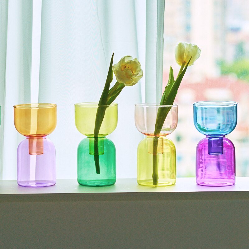Skanto | To-delt mini bud vase terrarium sett
