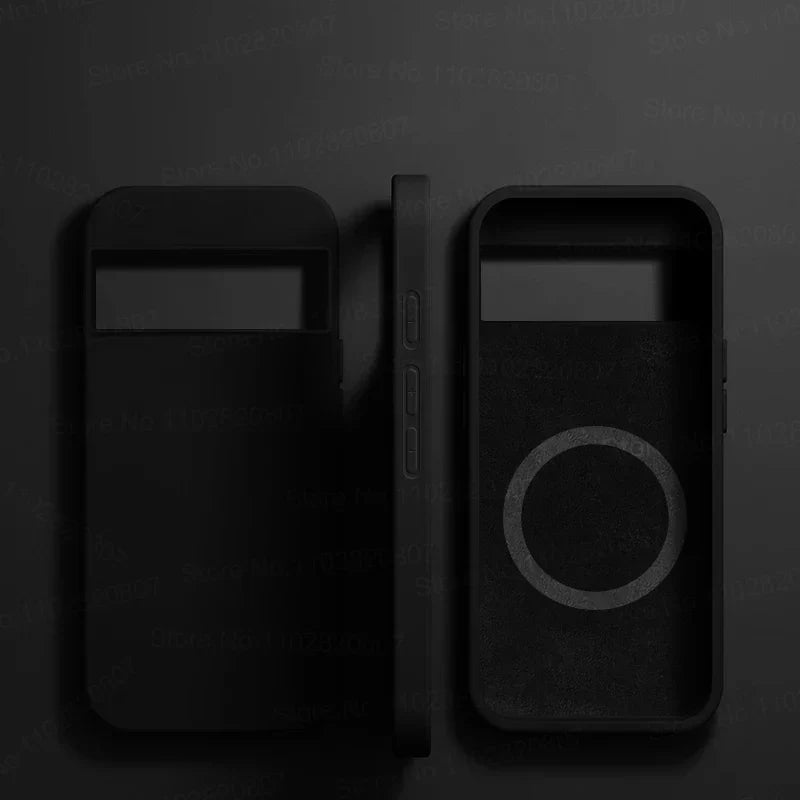 Luksus Magsafe Magnetisk Etui For Google Pixel 8 7 6 Silikon Trådløs Lading Sjokkresistent Etui