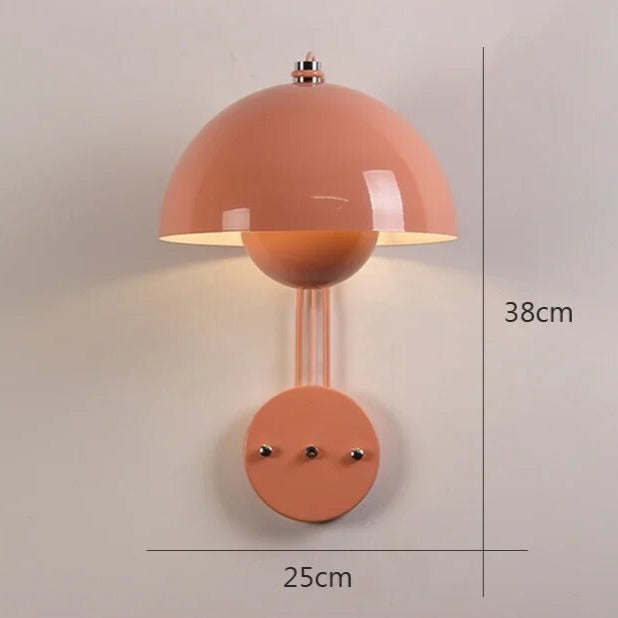 Moderne LED-vegglampe med soppmotiv | Stilig nattlys for soverom og stue