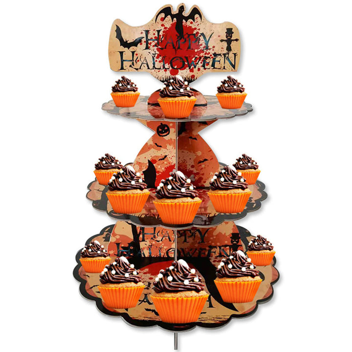 Skanto | HauntTower Halloween Tematisk Cupcake Ställ