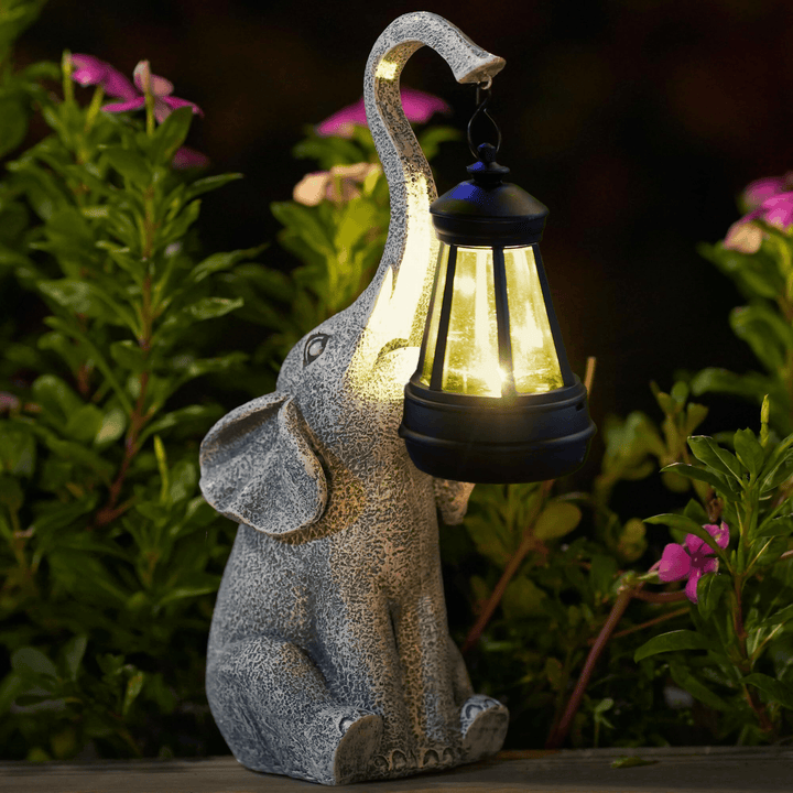 Atmosfærisk Sol Lampe for Hagen - Elefant Glød | Skanto