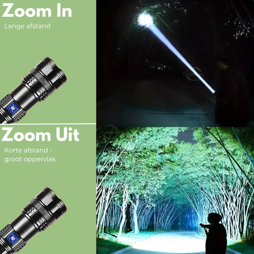 Skanto | Ultra-Kraftig Taktisk Lommelykt – PowerLume