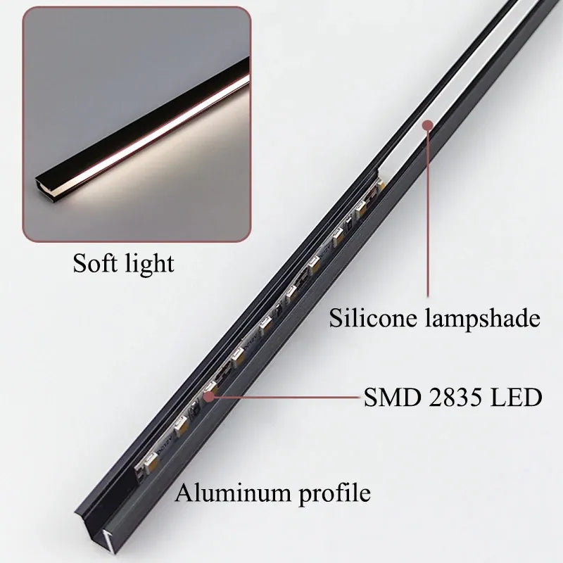 Skanto | LED Lyslist Under Skap | Ultra Tynn | DC12V, 10W/m | Klippbar & Fargetemperatur Valg