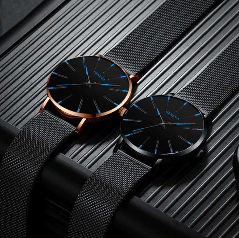 Skanto | Herre Ultra-Tynn Forretningsklokke – Elegant, Minimalistisk & Tidløs Stil