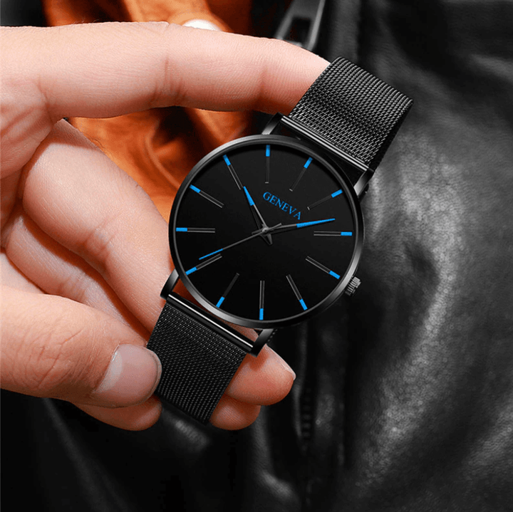 Skanto | Herre Ultra-Tynn Forretningsklokke – Elegant, Minimalistisk & Tidløs Stil