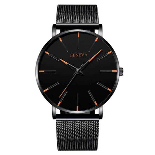 Skanto | Herre Ultra-Tynn Forretningsklokke – Elegant, Minimalistisk & Tidløs Stil