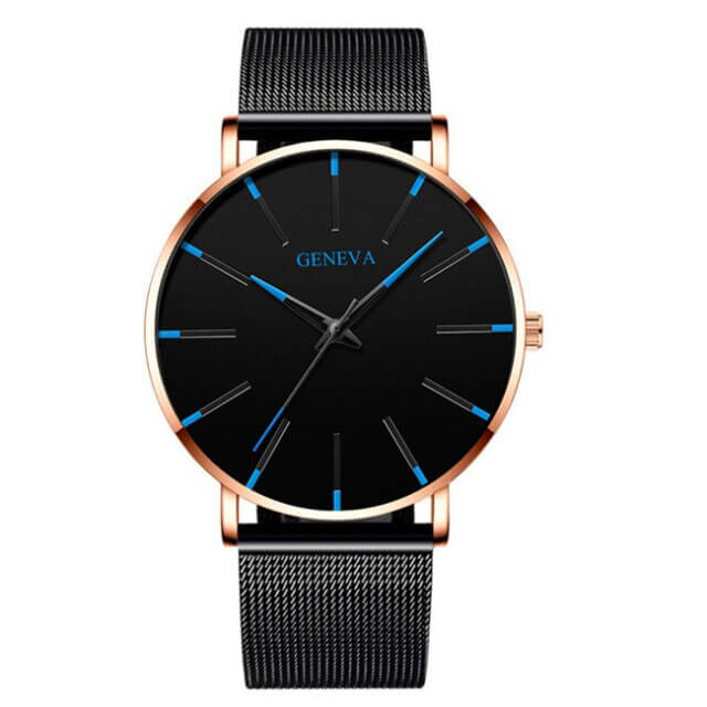 Skanto | Herre Ultra-Tynn Forretningsklokke – Elegant, Minimalistisk & Tidløs Stil