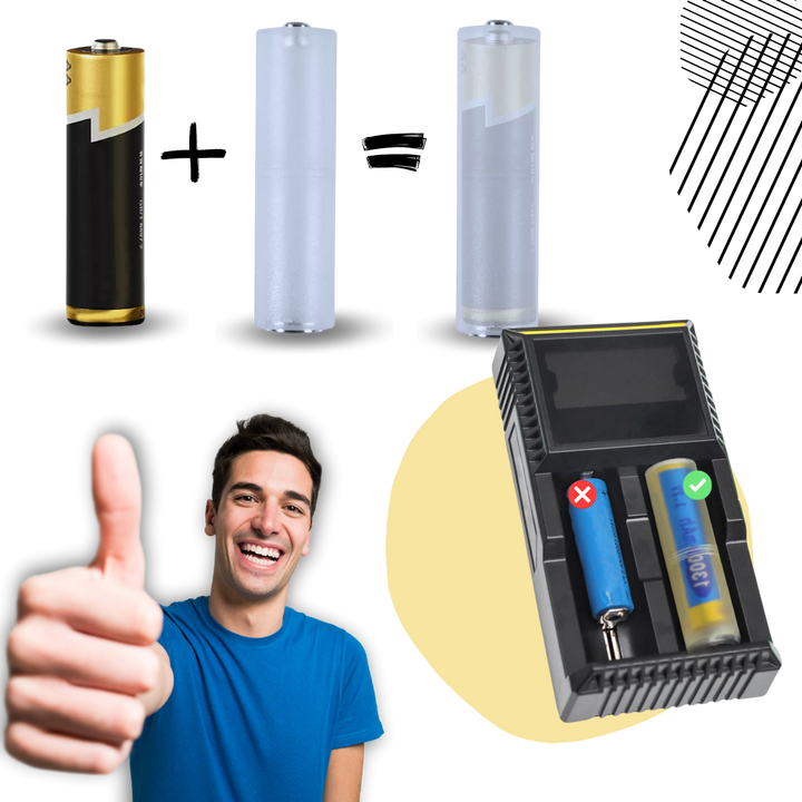 Universal AAA til AA-Batterikonverter