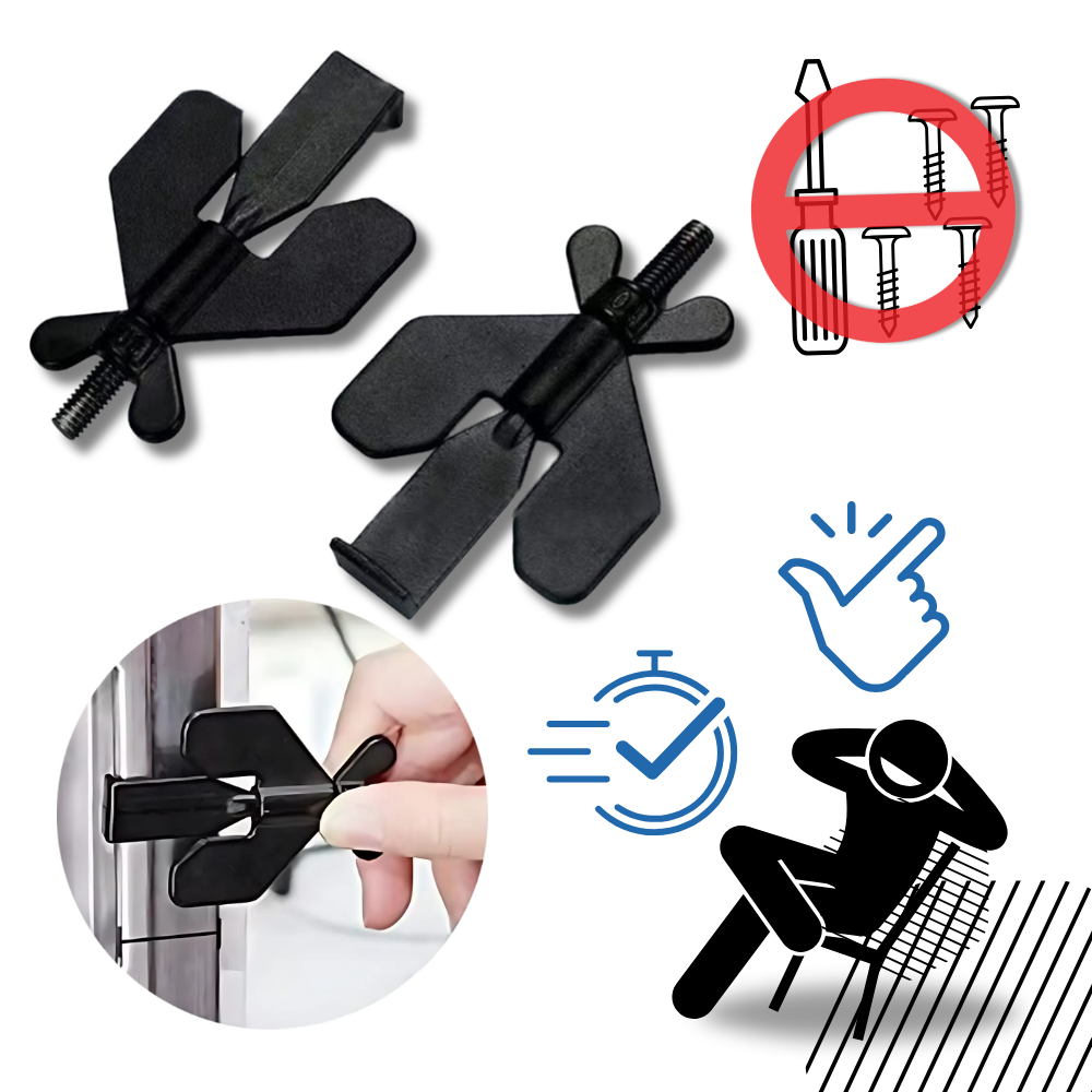Universal Door Lock No Drilling Required