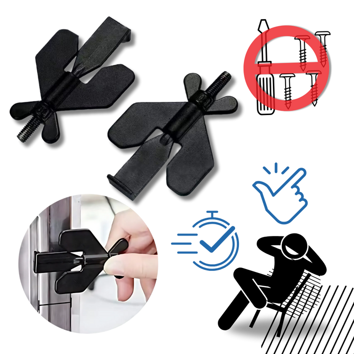 Universal Door Lock No Drilling Required