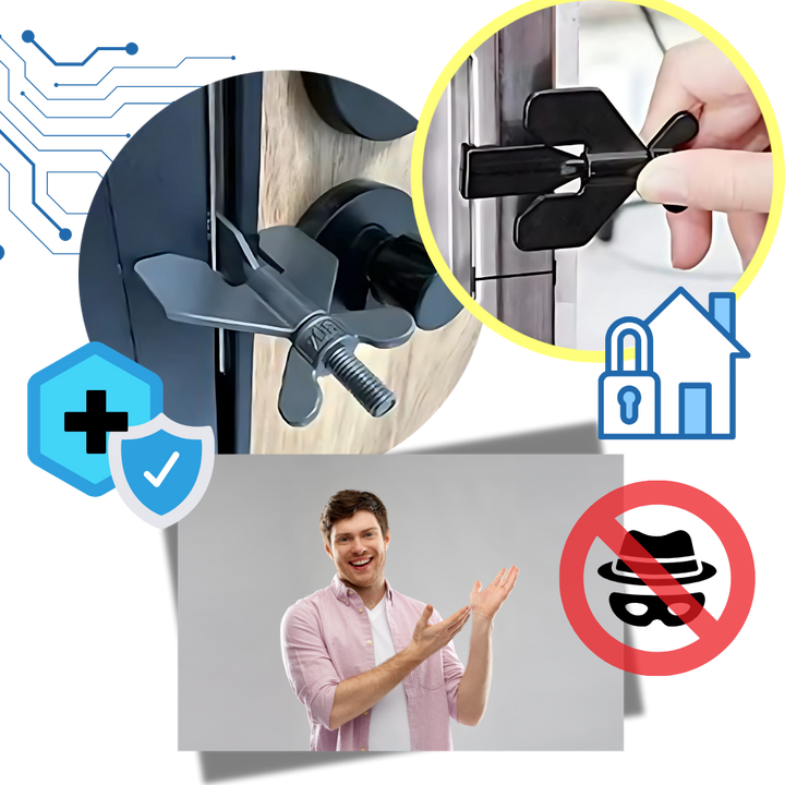 Universal Door Lock No Drilling Required