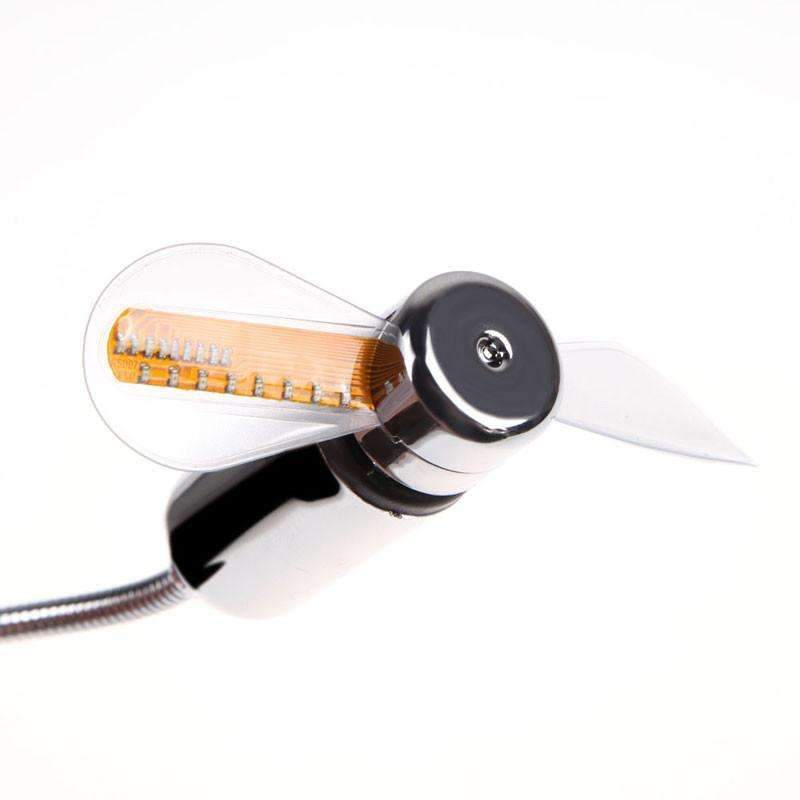 Skanto | Mini LED Lyss USB Vifte Klokke Høy Kvalitet