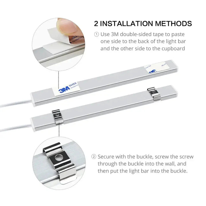 USB LED Bar Lys Strip 5V Håndskannings Bevegelsessensor Kjøkkenlampe | Skanto