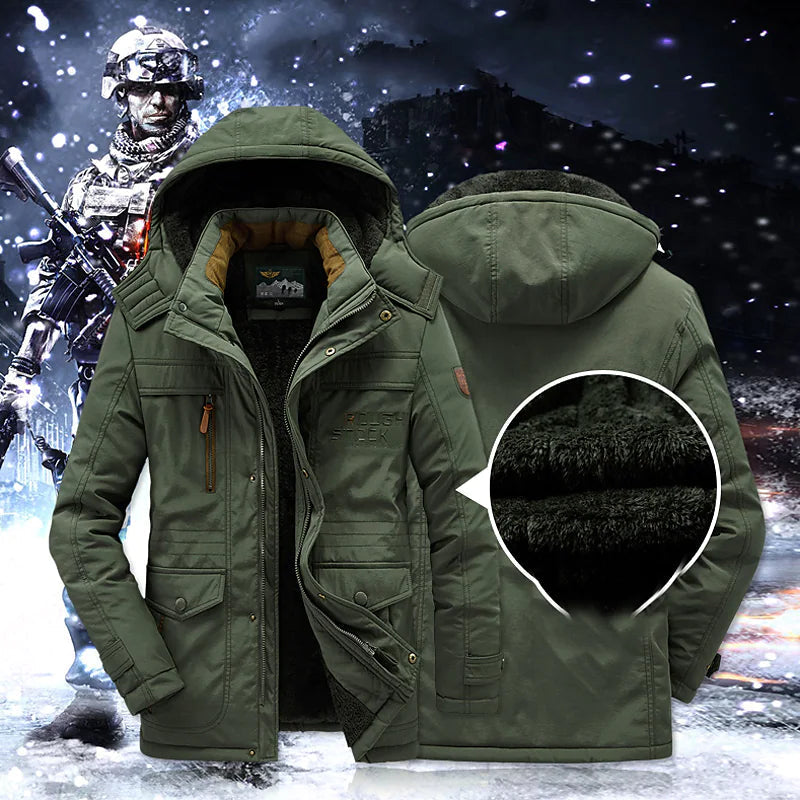 Klassisk Polstret Parka Jakke - Varm Isolert Vinterjakke
