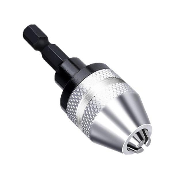 Skanto | Icool nøkkelløs borpatron 0.3 3.6mm konverteringsverktøy 1/4" sekstant hurtigbytteadapter chuck for elektrisk drill