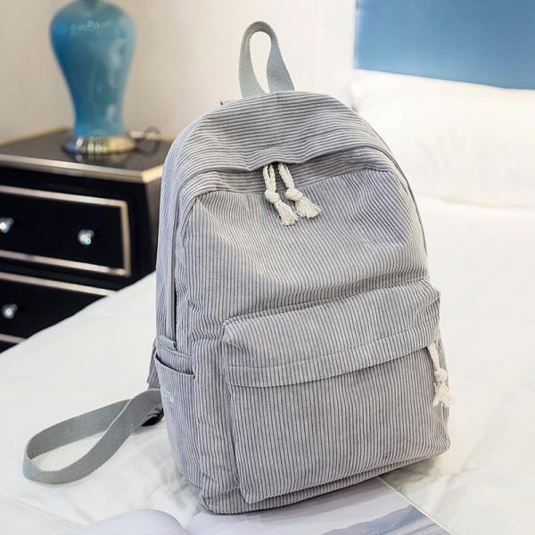 Skanto | Pastell Cordfløyse Ryggsekk