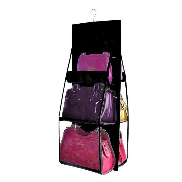 Skanto | Hengende Handy Handbag Organizer 6 Lommer Gjennomsiktig Oppbevaring Klesskap