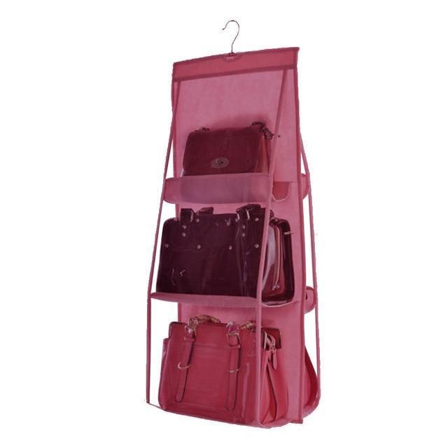 Skanto | Hengende Handy Handbag Organizer 6 Lommer Gjennomsiktig Oppbevaring Klesskap