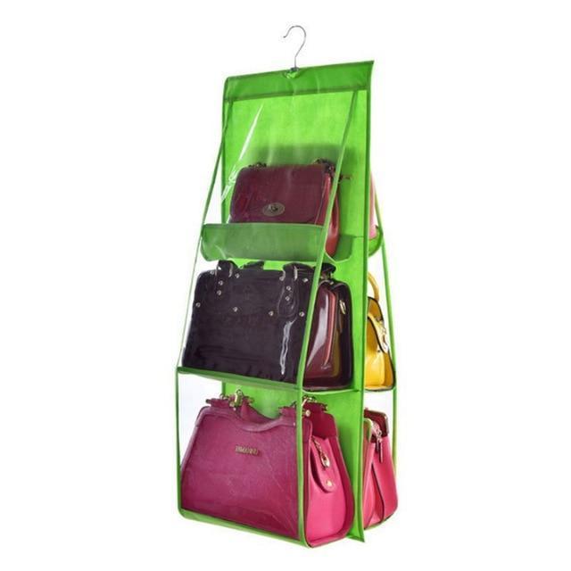 Skanto | Hengende Handy Handbag Organizer 6 Lommer Gjennomsiktig Oppbevaring Klesskap