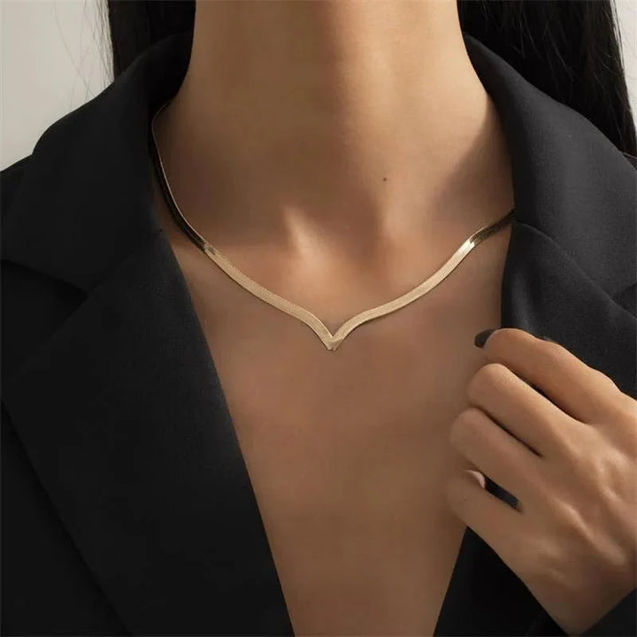 Skanto | V Taper Herringbone Nekselsmykke