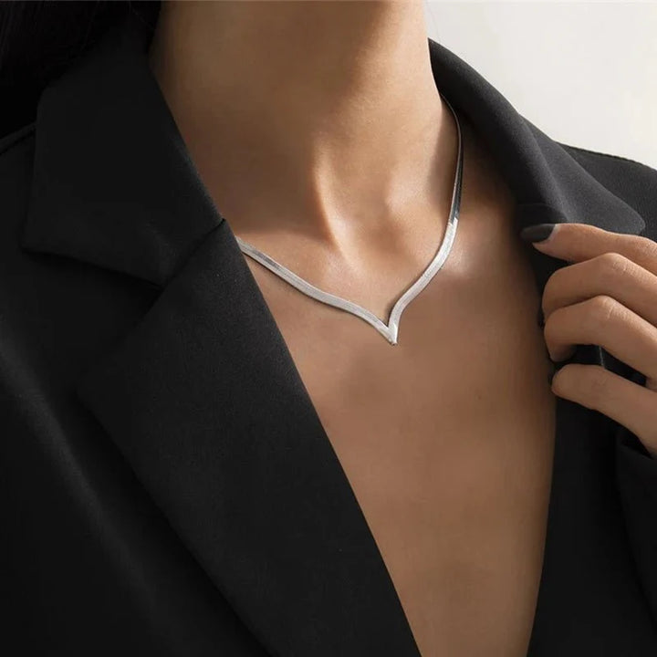 Skanto | V Taper Herringbone Nekselsmykke