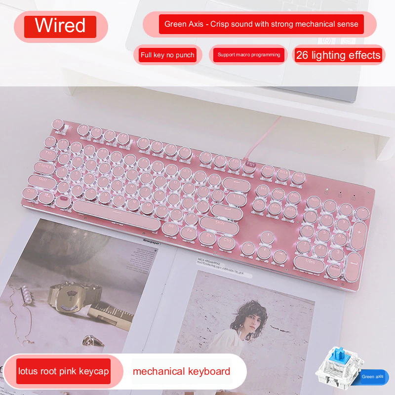 Skanto | Type Mekanisk Retro Trykk Tastatur