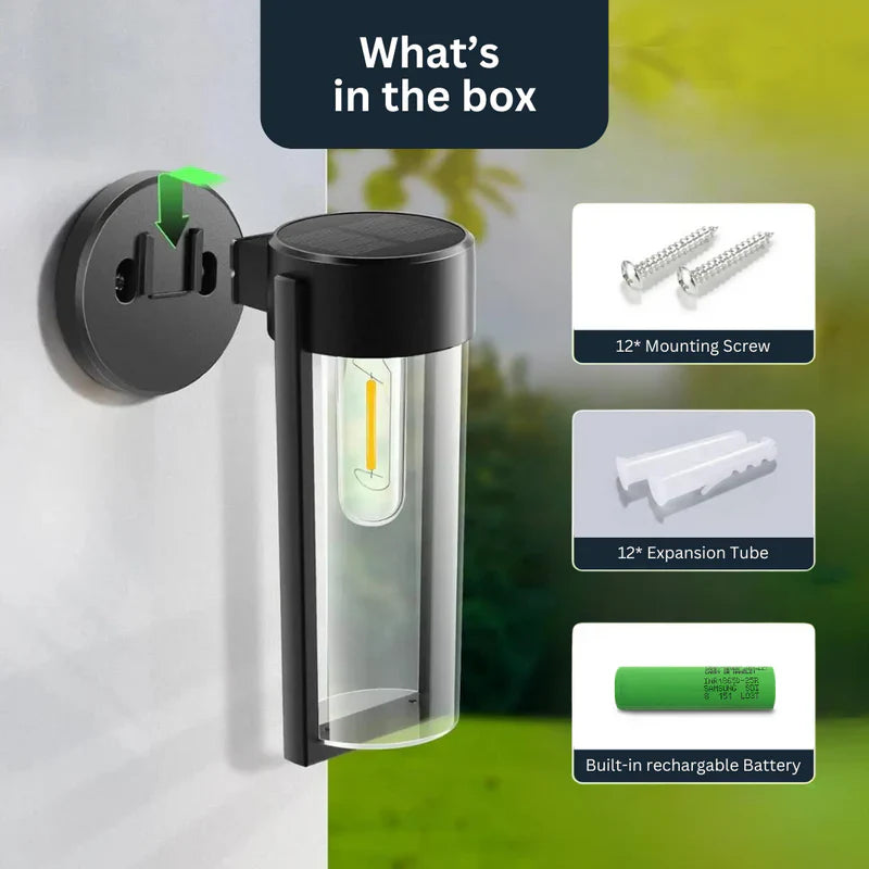 Skanto | Solenergidrevet Vegglampe
