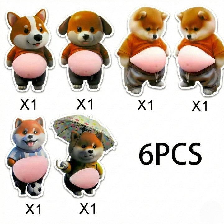 Chubby Shiba Silikon Klistremerke Beskyttelse | Skanto